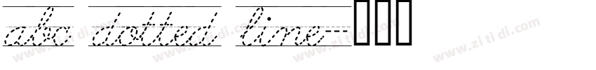 abc dotted line字体转换